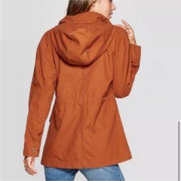 Universal Thread Women's Utility Rust Orange Jacket - Picture 5 of 11